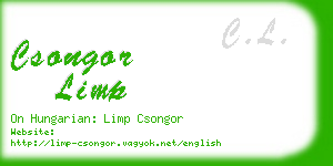 csongor limp business card